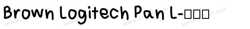 Brown Logitech Pan L字体转换